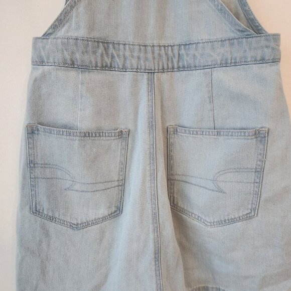 American Eagle Jean Denim Jumper Overalls Summer Dress Women's S - Picture 6 of 10